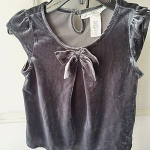 Girls velvet  top